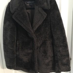 Faux Fur Car Coat / Jacket